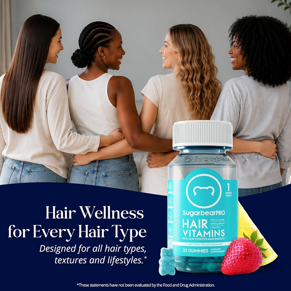 SugarBearHair SugarbearPRO Hair Vitamin Gummy Biotin 6000mcg - 35 Count - image 5
