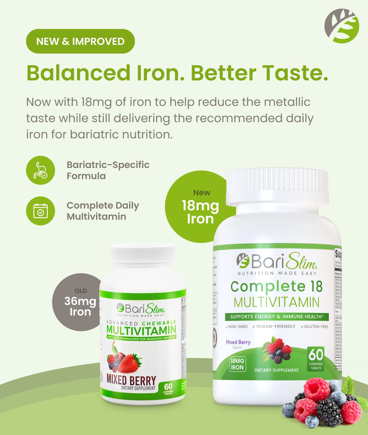 BariSlim Advanced Chewable Bariatric Multivitamin Tablets