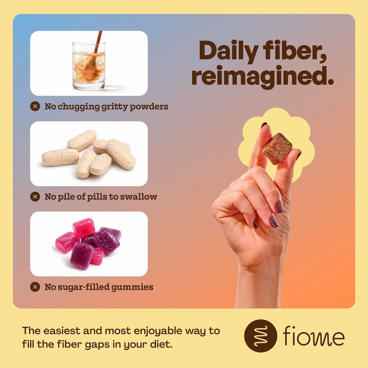 Fiome Fiber Bites, 5g Fiber Supplement, 30 Servings