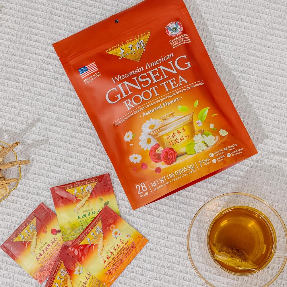 Prince Of Peace Wisconsin American Ginseng Assorted Tea - 28 Teabags - image 2