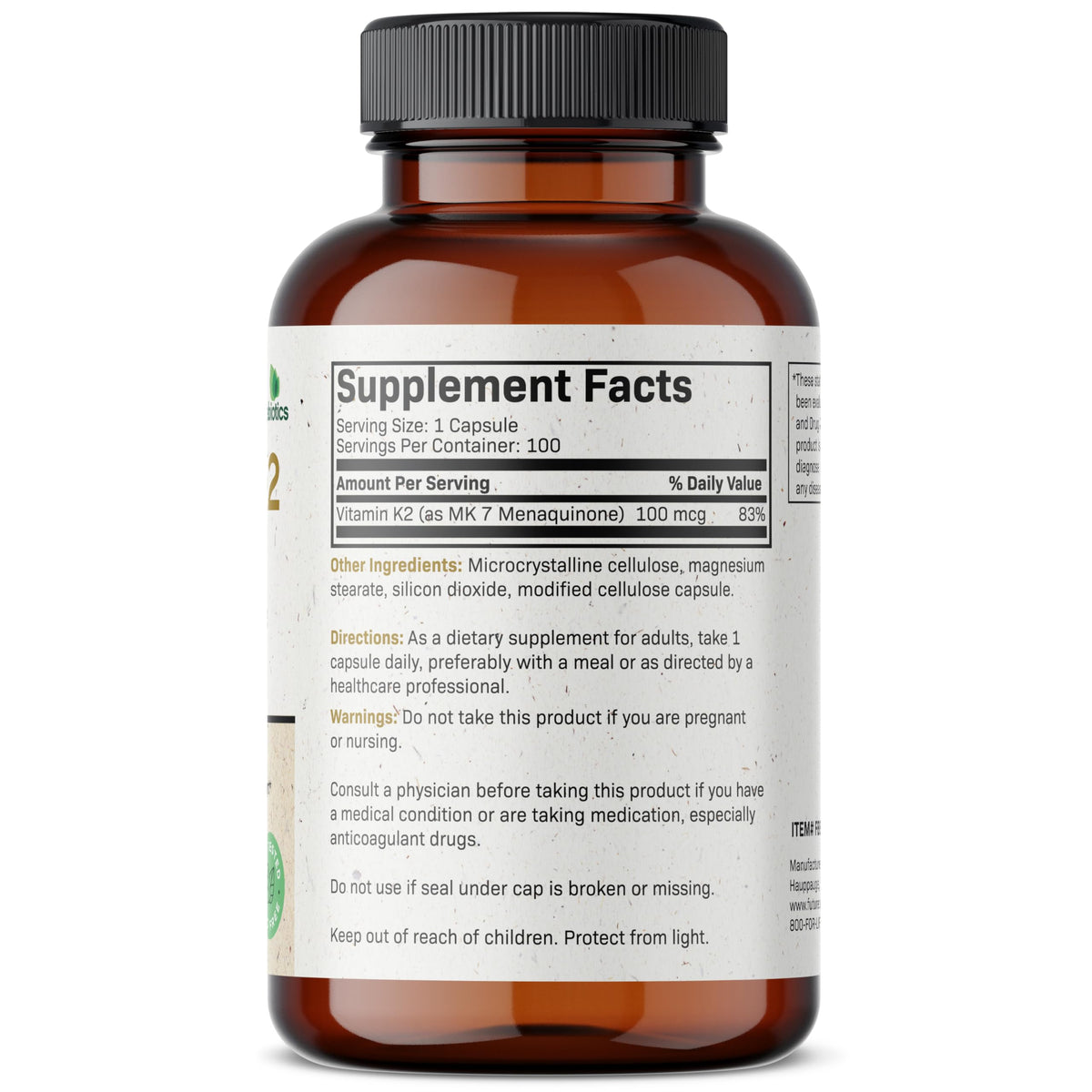 Futurebiotics Vitamin K2 as MK-7 100 mcg