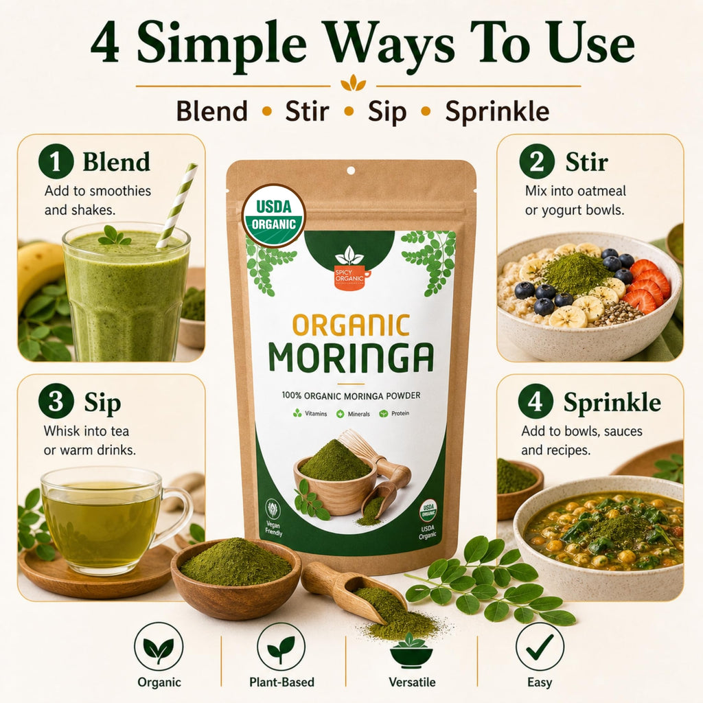 SPICY ORGANIC Organic Moringa Powder