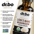 DR. BO Lion's Mane Mushroom Liquid Drops for Focus - 1 Fl Oz - image 4