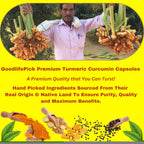 GoodlifePick Premium Turmeric Curcumin Capsules with Ginger & Black