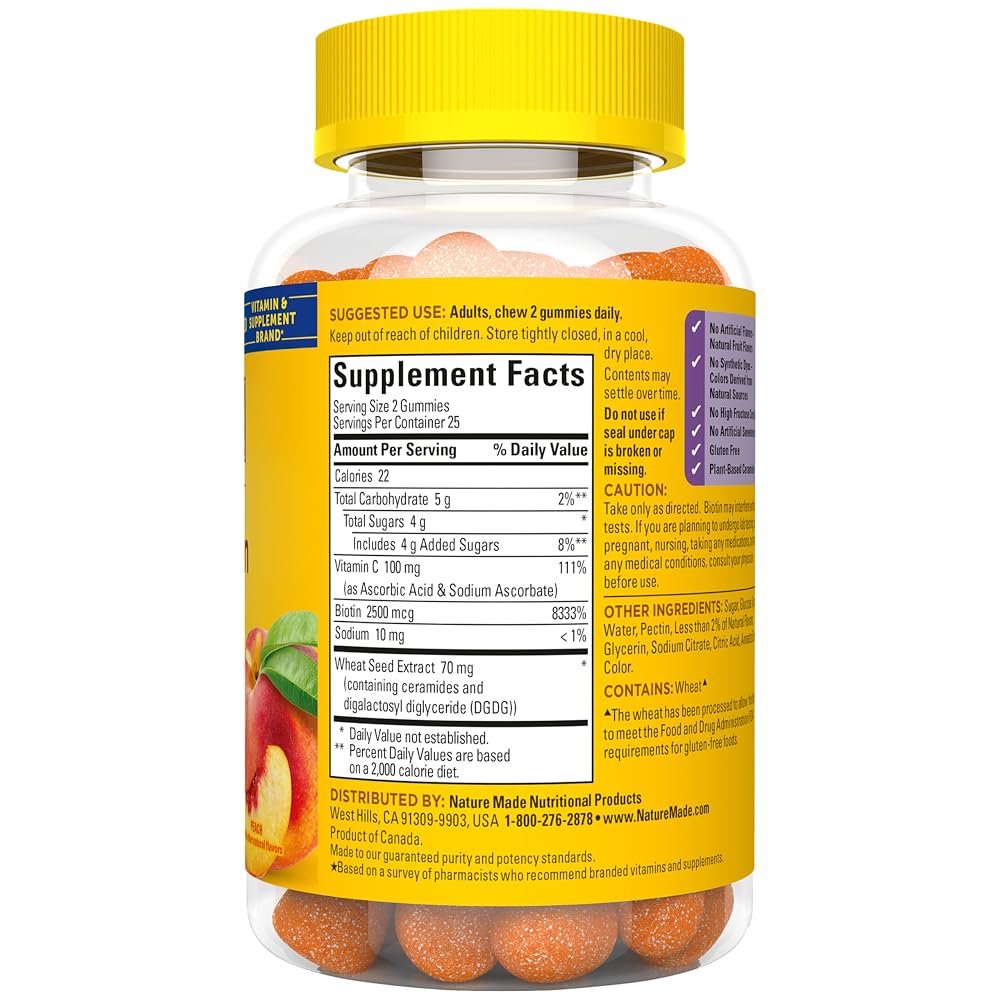 Nature Made Skin Hydration Gummies Plus Ceramides - 50 Gummies - image 8