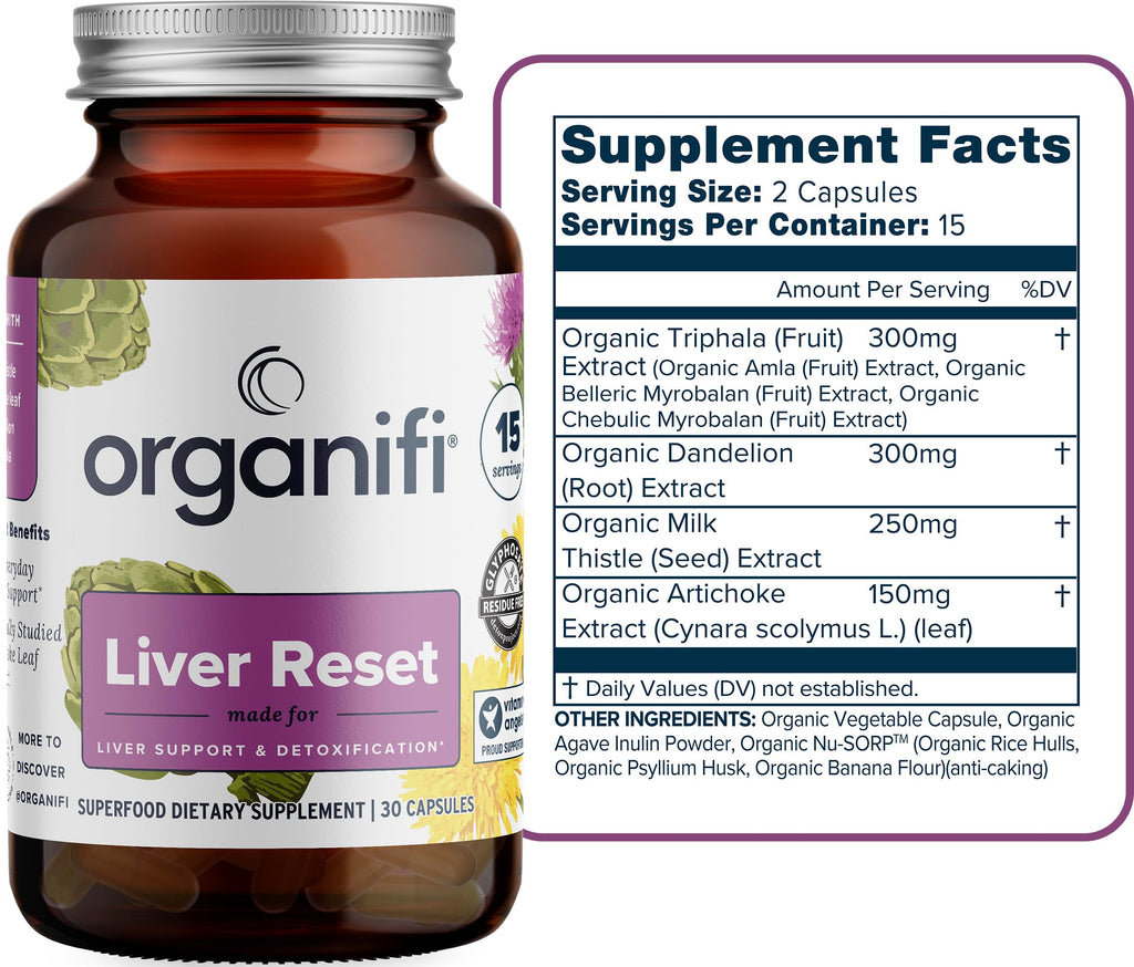 Organifi Liver Reset Capsules for Liver Support - 30 Capsules - image 2