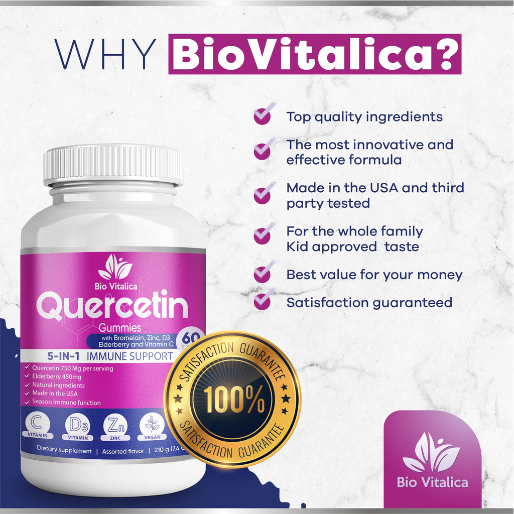 BIO VITALICA Quercetin Gummies by BioVitalica - Quercetin