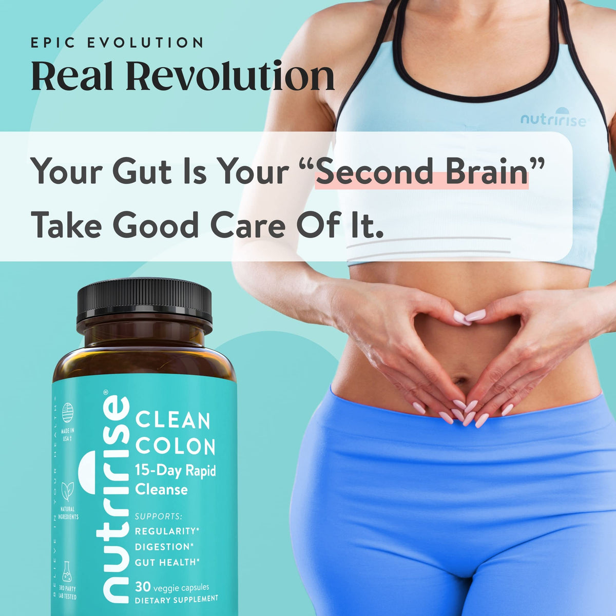 NutriRise 15 Day Quick Colon Cleanse Digestive Support - 30 Capsules - image 7