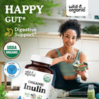 Wild & Organic USDA Organic Inulin Capsules Digestive Support - 90 Count - image 2