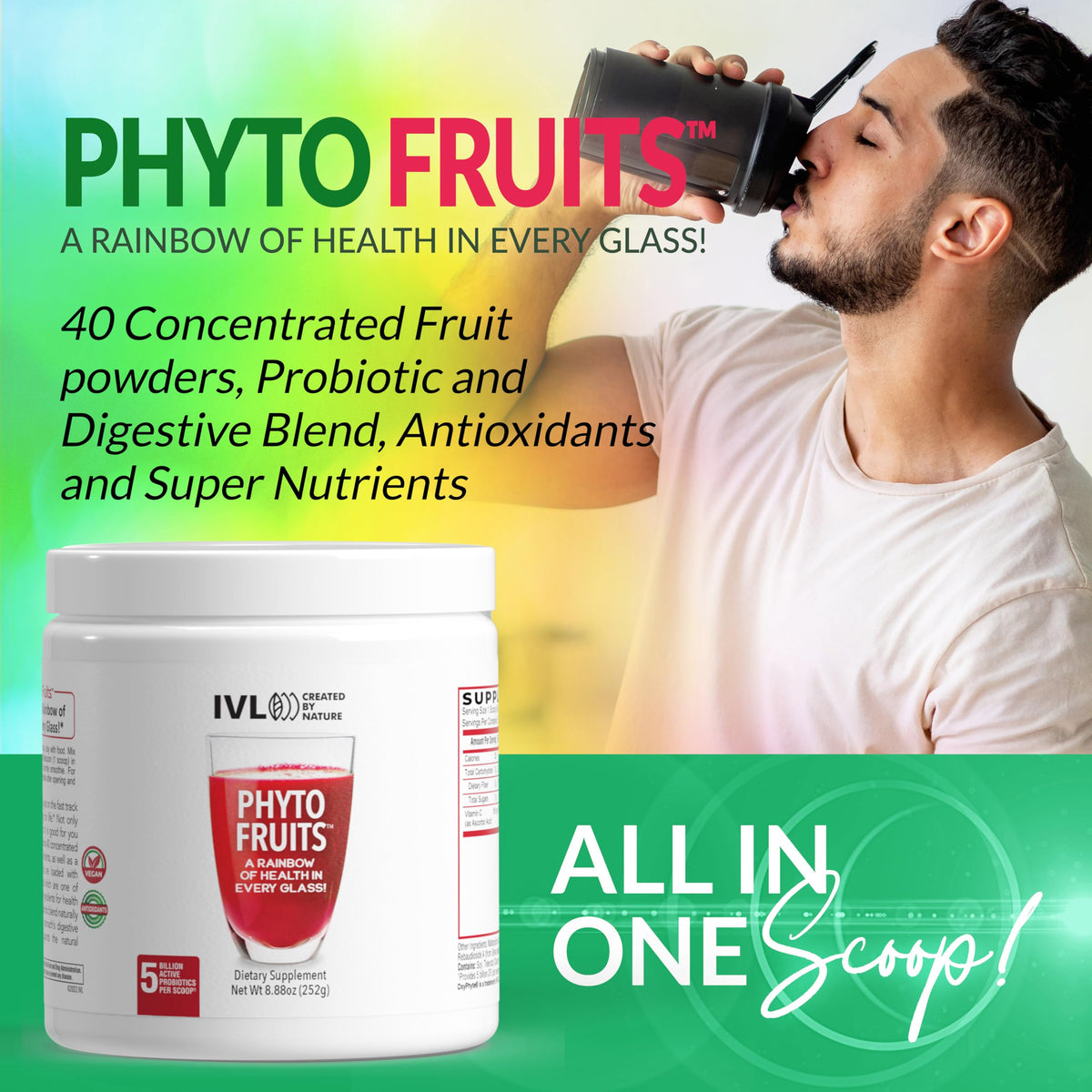 IVL Phyto Fruits Superfood Powder Energy Support - 30 Servings - image 5