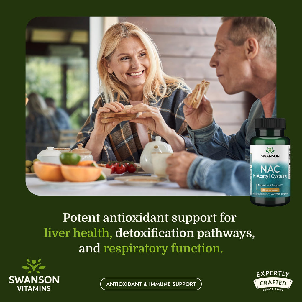 Swanson NAC N-Acetyl Cysteine 600 mg - 300 Vegan Capsules - image 2