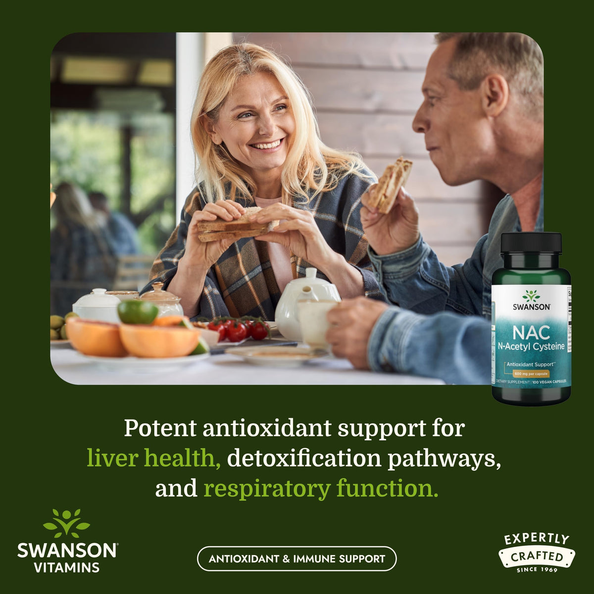 Swanson NAC N-Acetyl Cysteine 600 mg - 300 Vegan Capsules - image 2