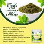 Vegs Graviola Soursop Leaf Powder - 8 oz - image 4