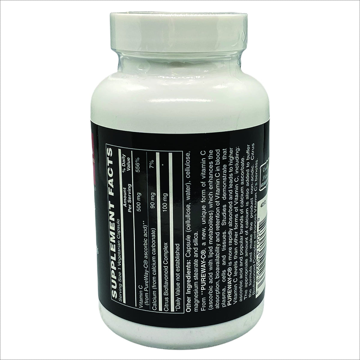 TOUGH-N-TONE Vitamin C 500mg PureWay-C - 20 Vegetarian Capsules - image 2