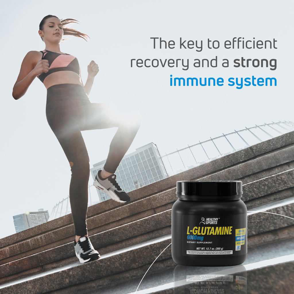 HEALTHY SPORTS L-Glutamine Powder 6000mg - 60 Servings - image 6