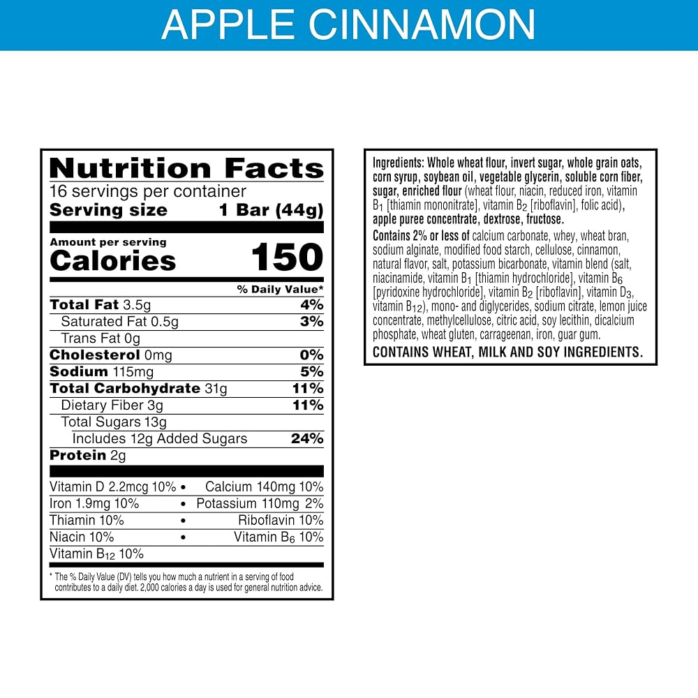 Nutri Grain Nutri-Grain Apple Cinnamon Breakfast Bars - 96 Bars - image 2