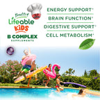 Lifeable Sugar Free Vitamin B Complex for Kids - 90 Gummies - image 3