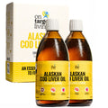 On Target Living Alaskan Cod Liver Oil Organic Lemon - 33.34 Fl Oz