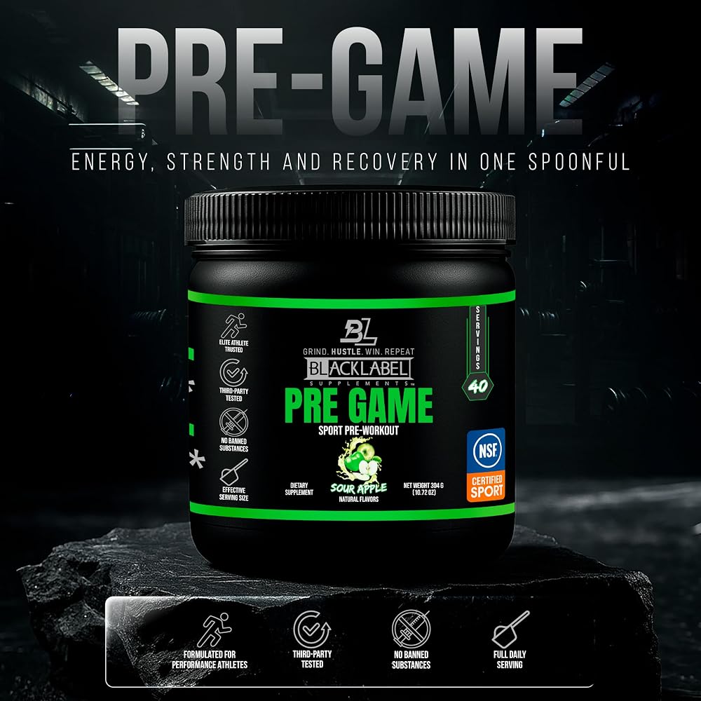 Blacklabel Supplements PRE-Game Pre Workout Powder