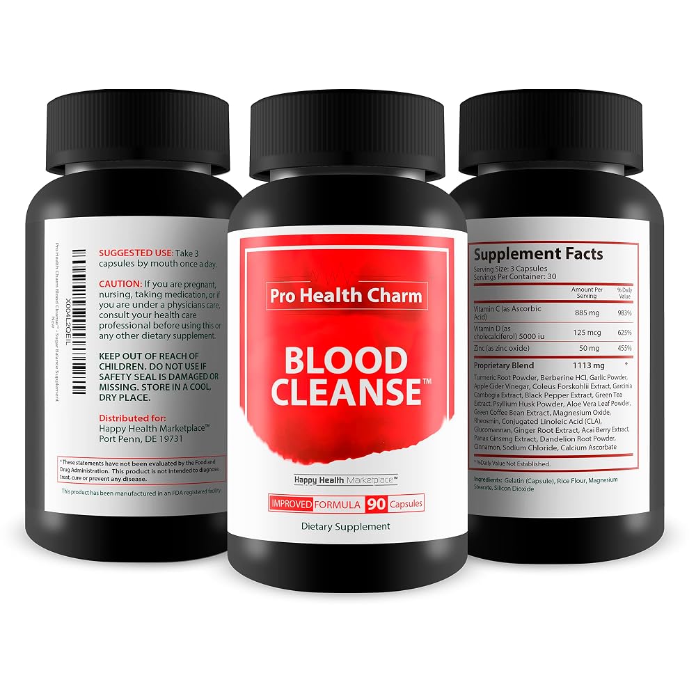 Happy Health Marketplace Pro Health Charm Blood Cleanse - 90 Capsules - image 4