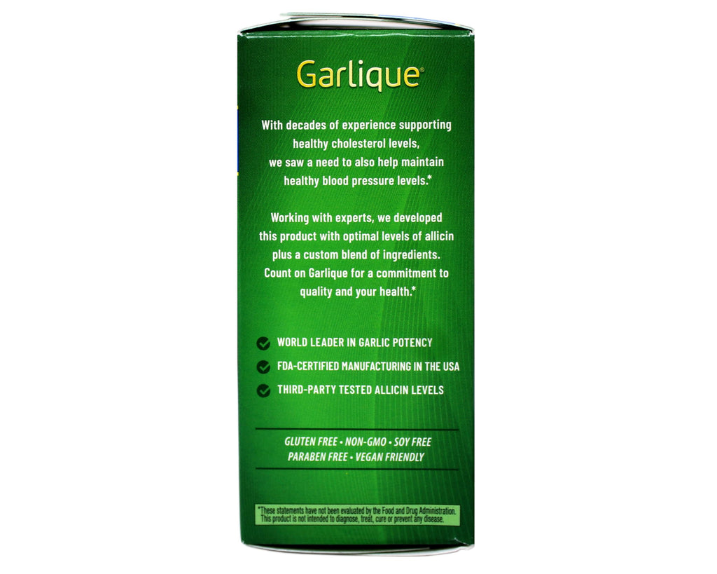 Garlique Healthy Blood Pressure Formula - 120 Caplets - image 3