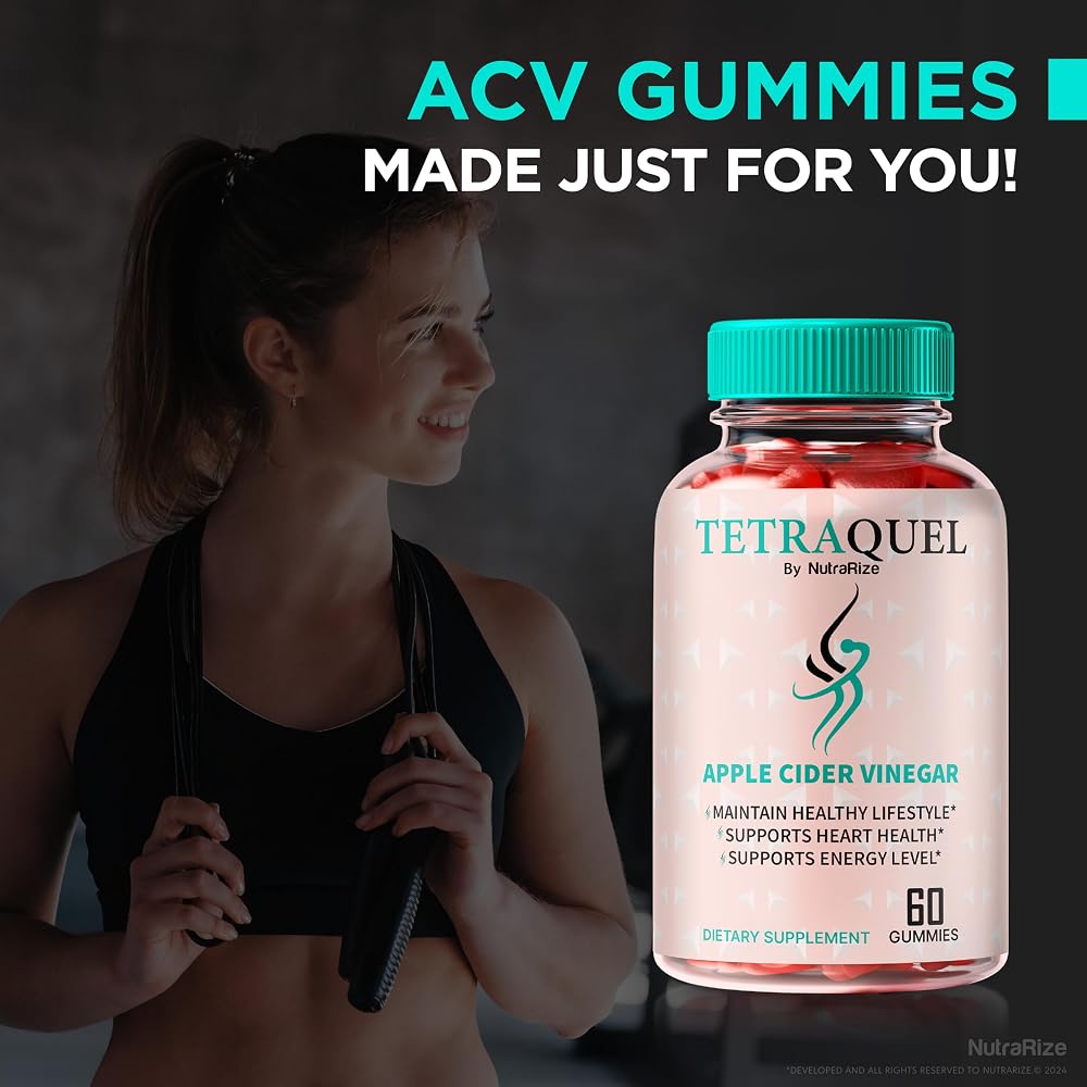 NutraRize Tetraquel Apple Cider Vinegar Keto Gummies - 60 Gummies - image 4
