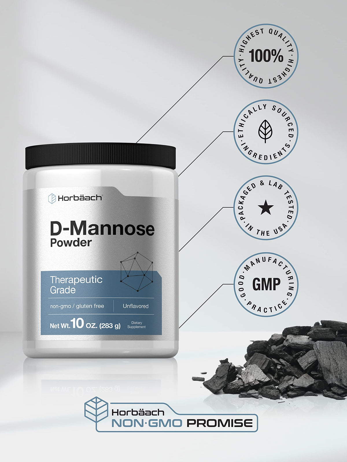 Horbäach D-Mannose Powder - 10 Oz - image 5