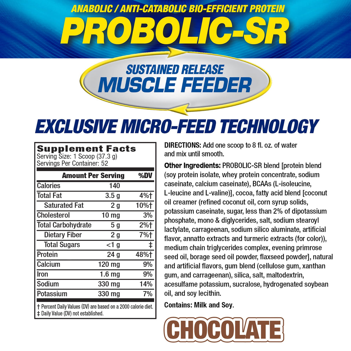 Maximum Human Performance Probolic-SR Sustained Release Protein Powder