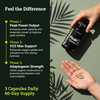 NutraBio PeakO2 Workout Supplement Mushroom Blend - 180 Capsules - image 5