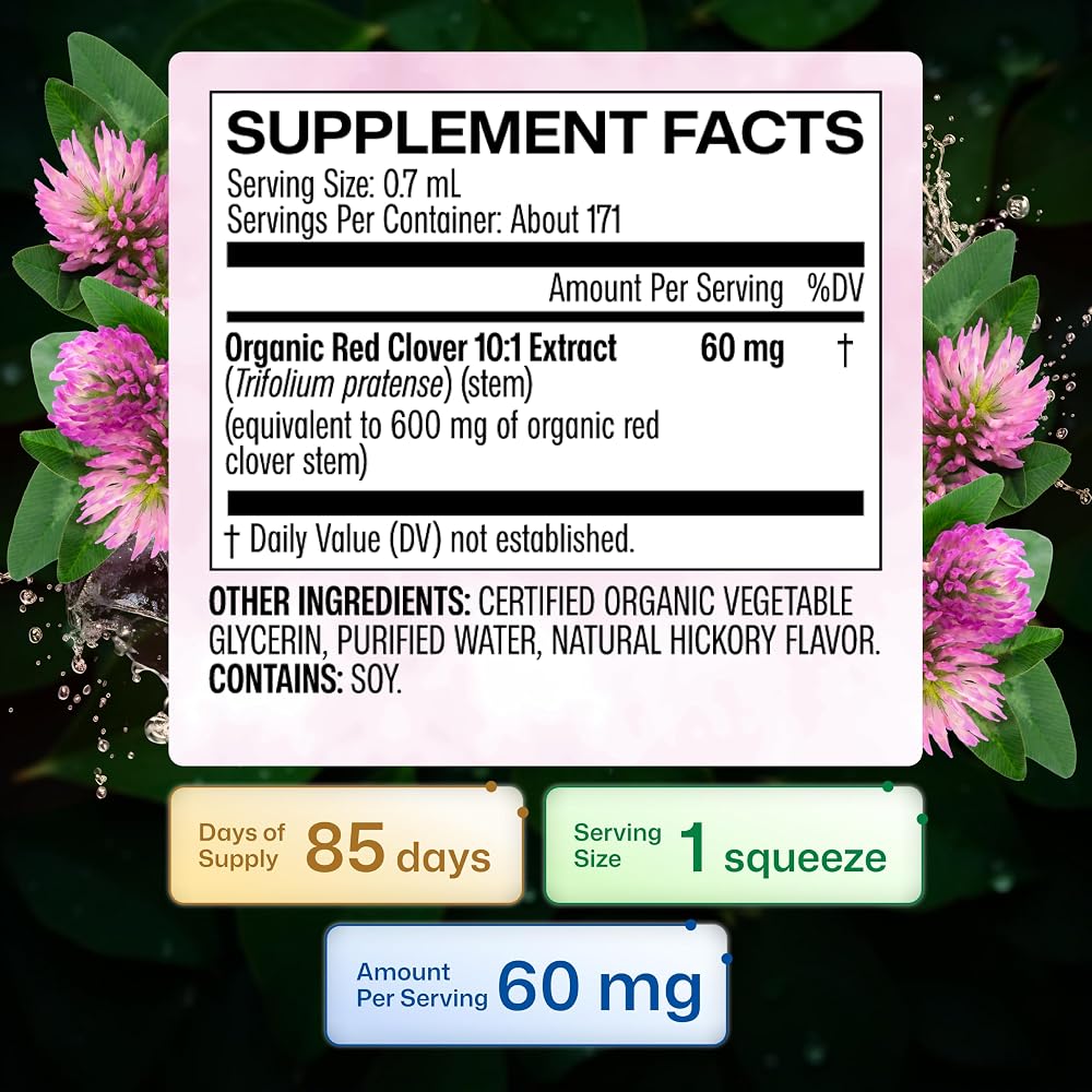 BIO KRAUTER Red Clover Extract for Menopause - 4 Fl Oz - image 5