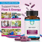 TRUEMED Organic Beet Root Capsules 1500mg Circulation Support - 60 Count - image 7