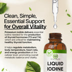 Benevolent Nourishment Liquid Iodine Drops Thyroid Support - 2 Fl Oz - image 3