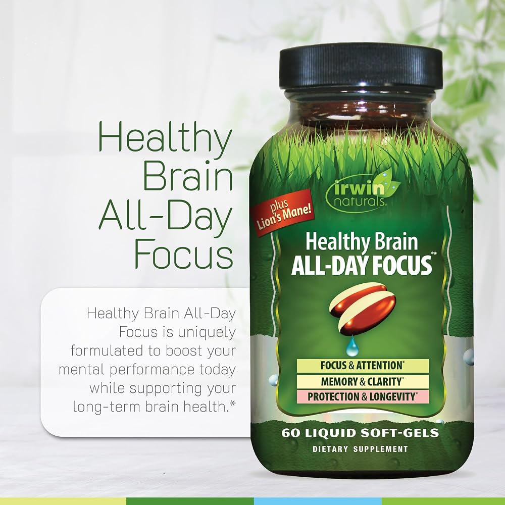 Irwin Naturals Healthy Brain All-Day Focus Nootropic Support - 60 Softgels - image 5