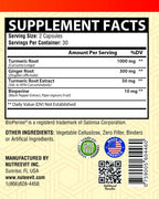 NutreeVit Turmeric Curcumin with BioPerine & Ginger - 240 Capsules - image 3