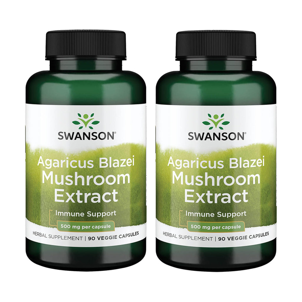 Swanson Agaricus Blazei Mushroom Extract 500 mg - 180 Vegetarian Capsules