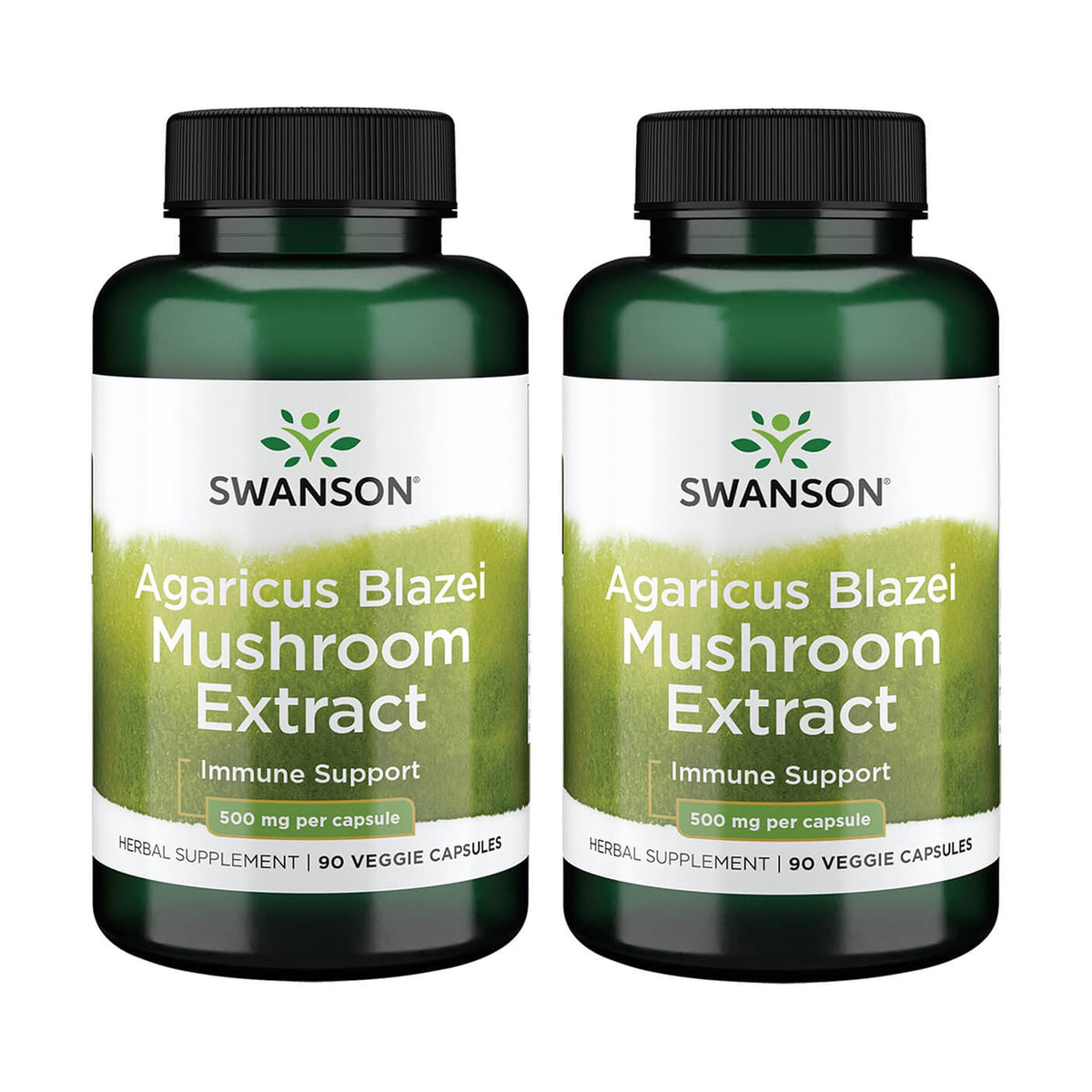 Swanson Agaricus Blazei Mushroom Extract 500 mg - 180 Vegetarian Capsules