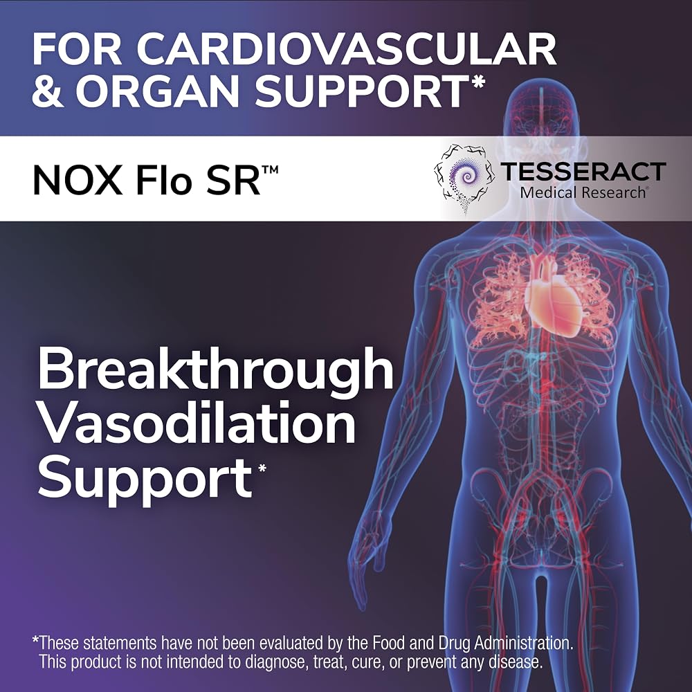 Tesseract NOX Flo SR Nitric Oxide Support - 120 Capsules - image 2