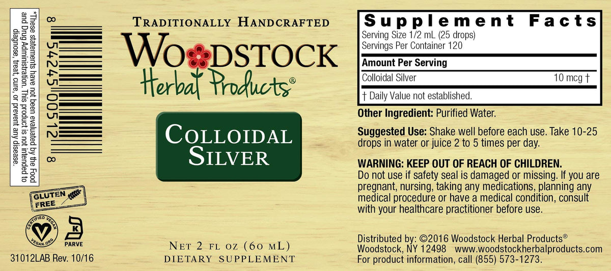 Woodstock Herbal Products Colloidal Silver - 2 oz - image 2
