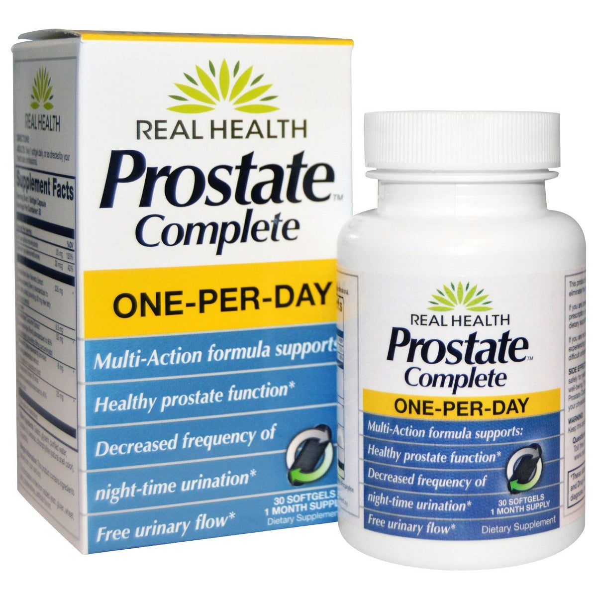Real Health Prostate Complete Herbal Supplement - 60 Softgels