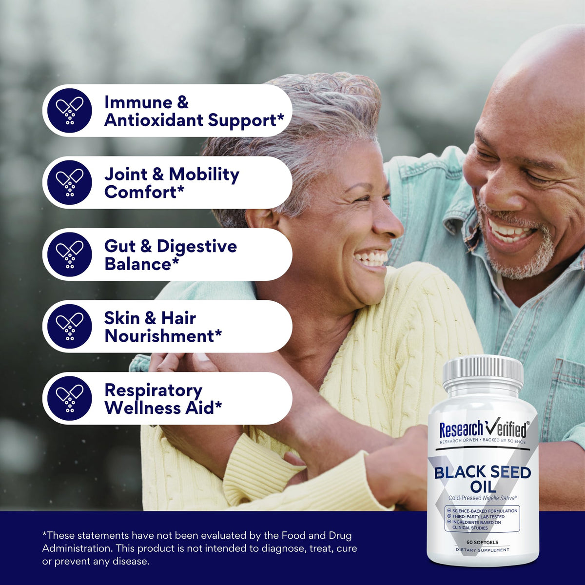 Research Verified Black Seed Oil - 30 Softgels
