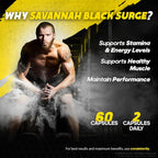 rize labs Savannah Black Surge Pills for Men - 120 Capsules - image 4