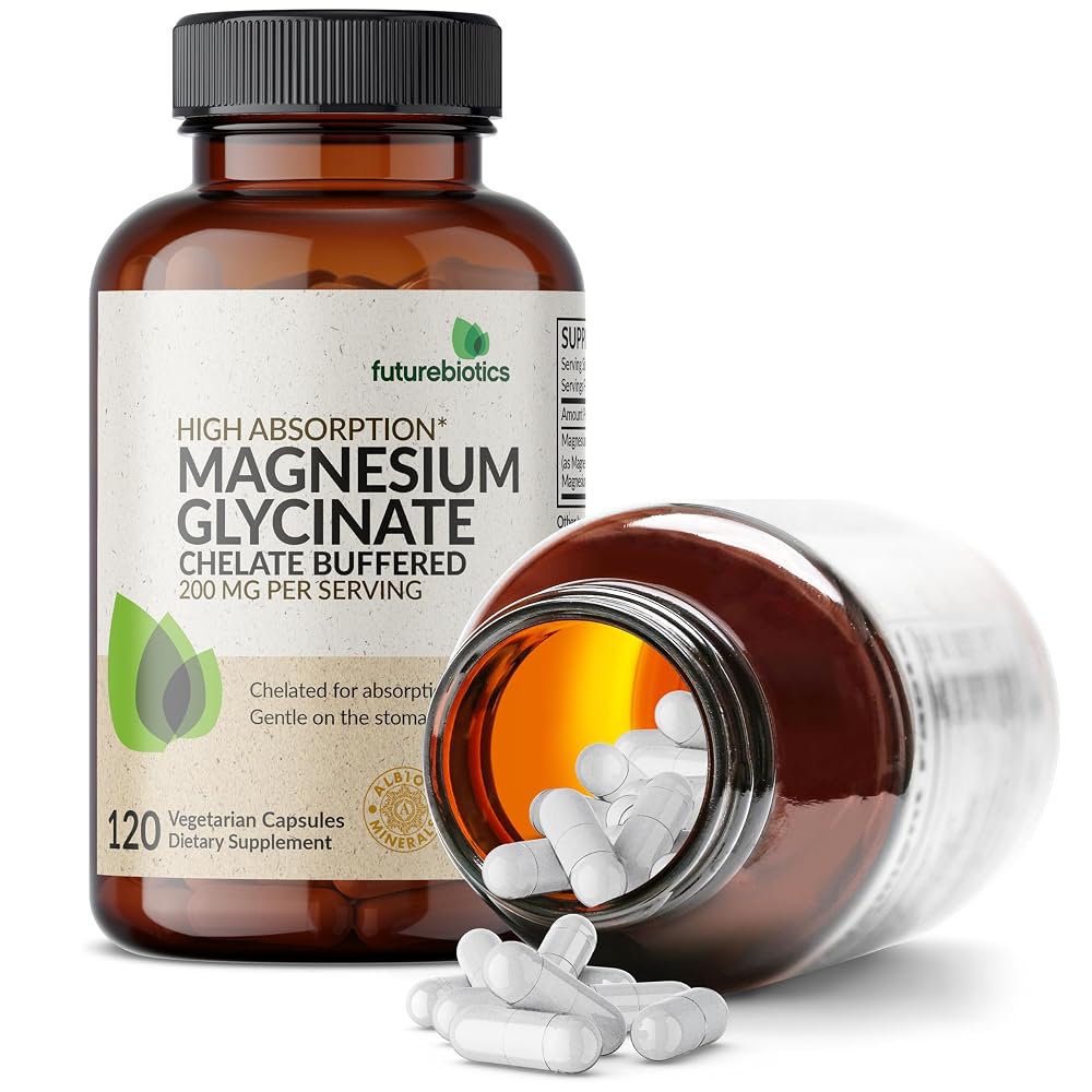 Futurebiotics Magnesium Glycinate 200 MG per Serving 100% Chelated