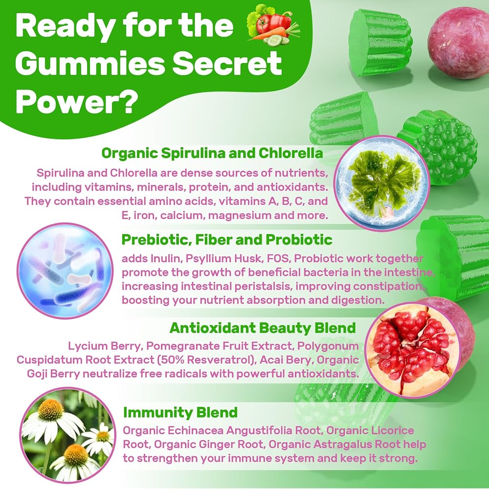 Nextdia Superfood Green Gummies