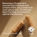 Momentous Tongkat Ali Root Extract 400mg - 60 Capsules - image 3
