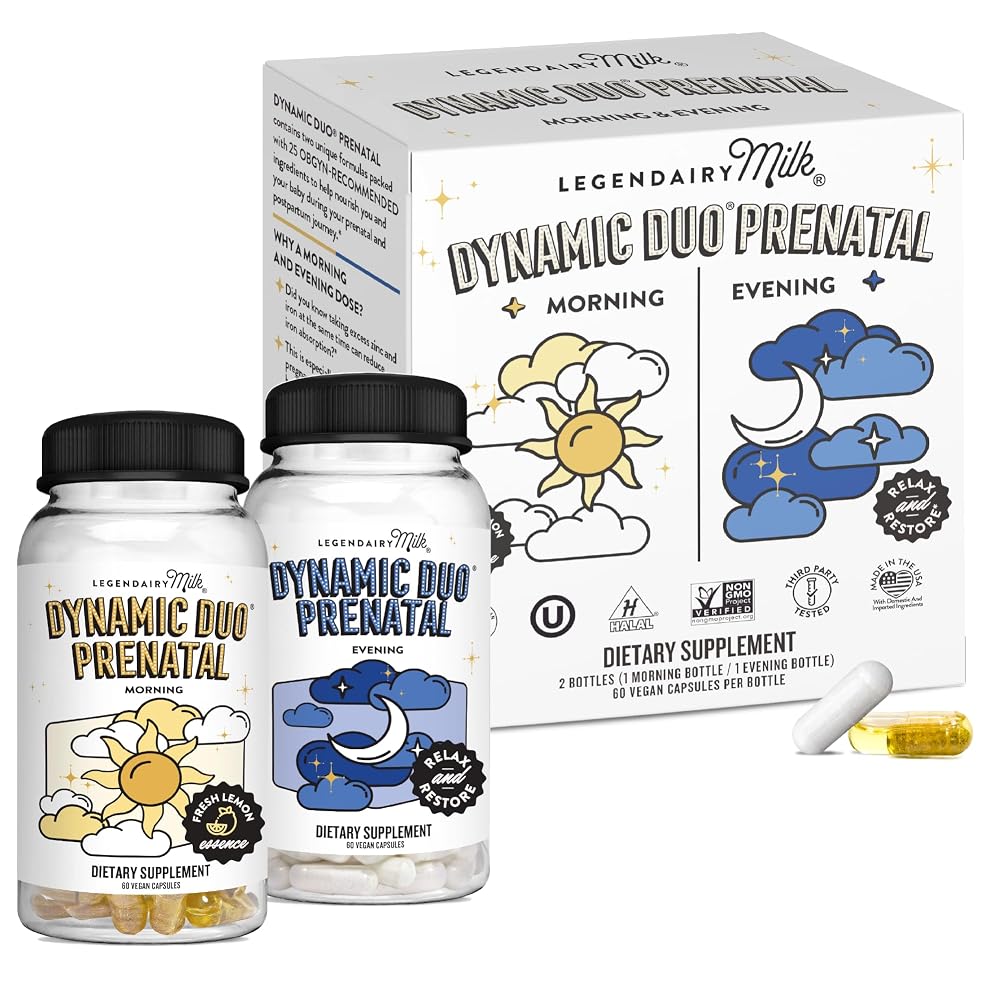 Legendairy Milk Dynamic Duo Prenatal 2-in-1 Vitamins - 60 Capsules