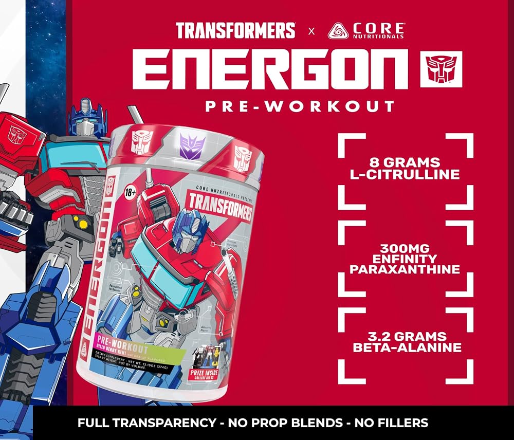 Core Nutritionals Transformers Energon Pre Workout