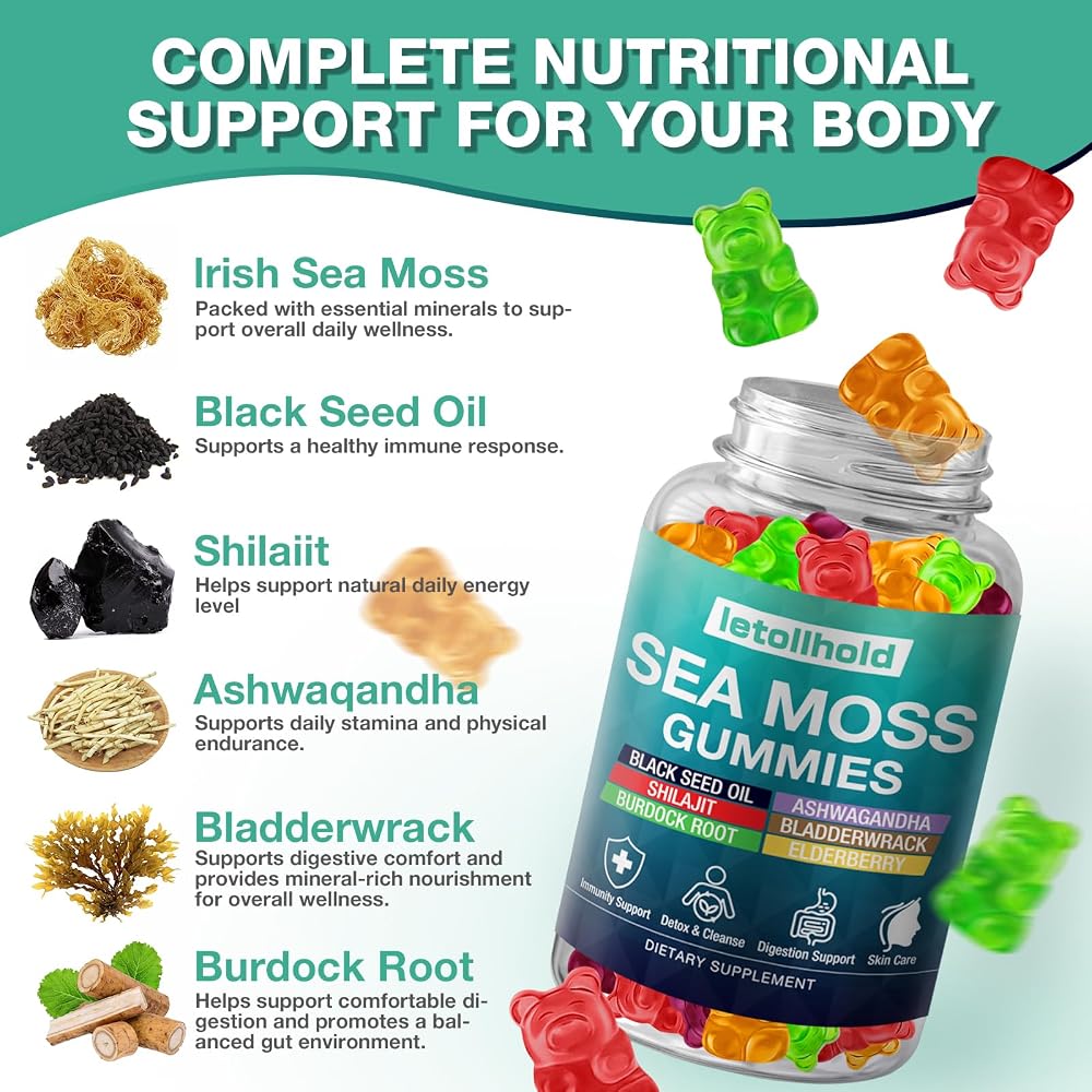 letollhold Sea Moss Gummies - Irish Sea Moss Gummies Advanced