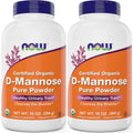 NOW Foods Organic D-Mannose Powder - 20 oz (Pack of 2)