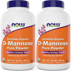 NOW Foods Organic D-Mannose Powder - 20 oz (Pack of 2)