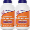 NOW Foods Organic D-Mannose Powder - 20 oz (Pack of 2)